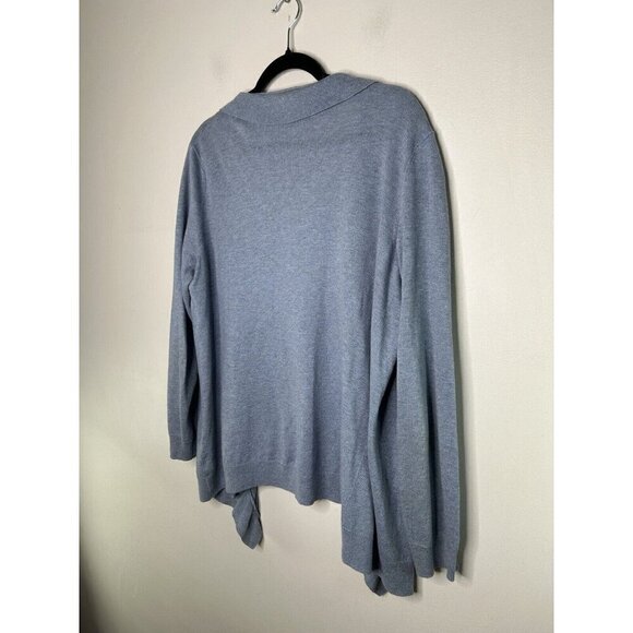 Talbots Women’s Long Sleeve Light Blue Cardigan Wool Blend Sweater Size Medium - Picture 6 of 12